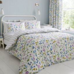 Sweetpea Floral Cotton Floral Duvet Cover Set
