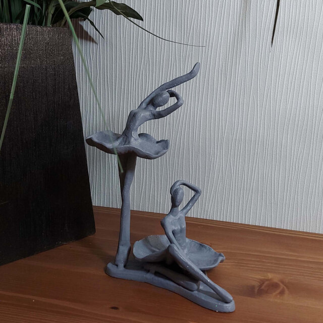 Christina BALLET PAIR Iron Figurine 21cm