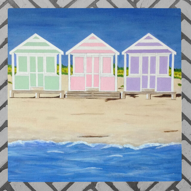 ESTHER MARSHALL Coastal Nautical & Beach Wall Decor on Ceramic