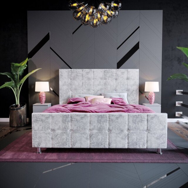 Raul Upholstered Bed Frame, UKFR Certified