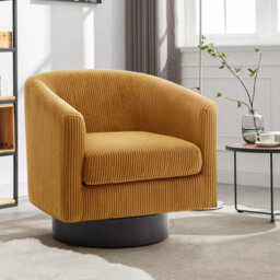 Bennett 72.1Cm Wide Swivel Barrel Chair