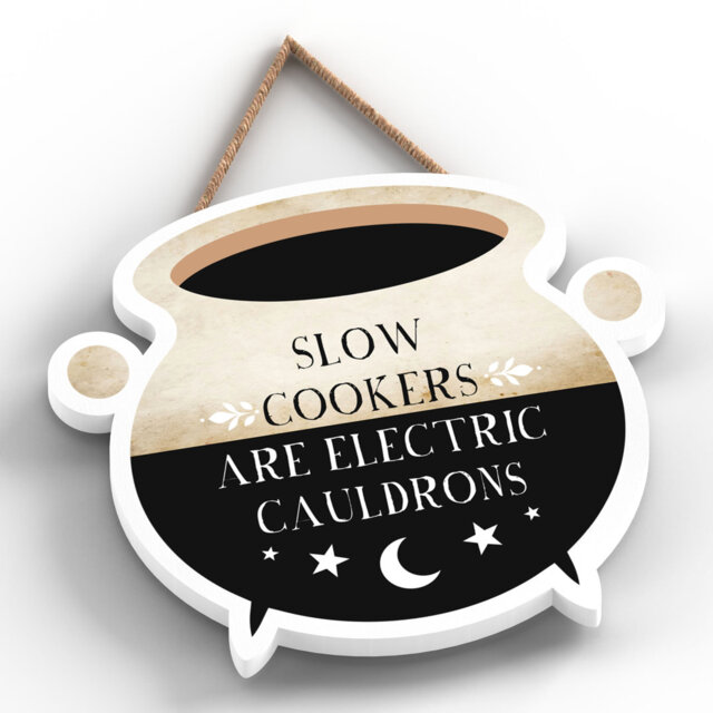 Slow Cookers Witch Humour Wooden Plaque Vivid Squid Wholesale Wall Decor