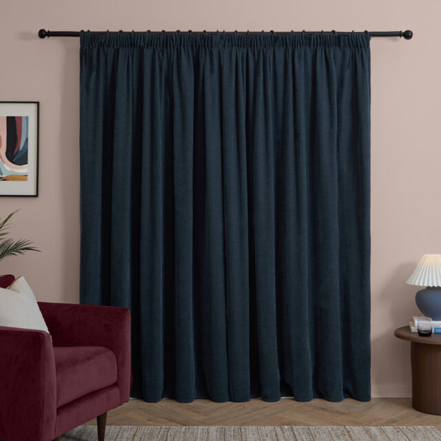 Soft Chenille Blackout Curtain Panel Pair