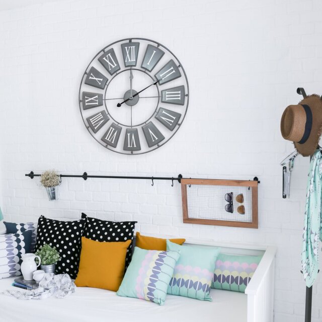 Chanice Candy Colourful Skeleton Oversized Wall Clock - 68 cm / 27 in