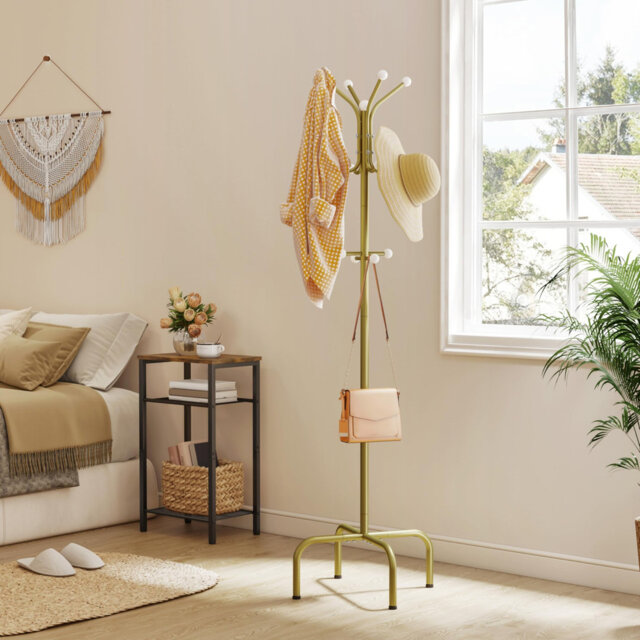 Metal Freestanding 12 - Hook Coat Rack