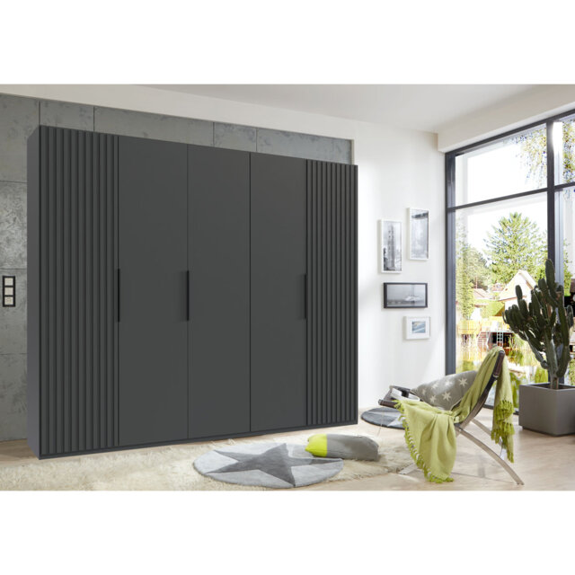 Anabelli 5 Door Manufactured Wood Wardrobe