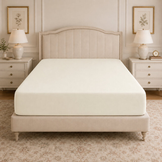 200 TC 50/50 Percale Polycotton Percale Fitted Sheet