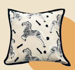 Black Square Cushion Cover