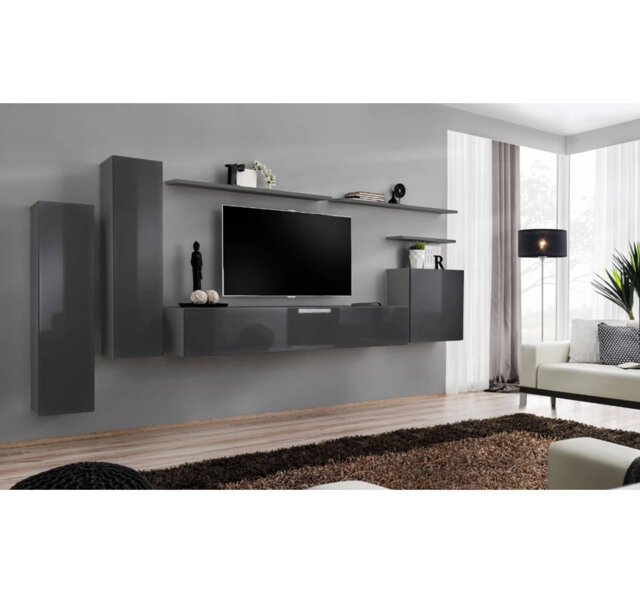 "Beckfield Unfinished Floating Entertainment Centre for TVs up to 70"""
