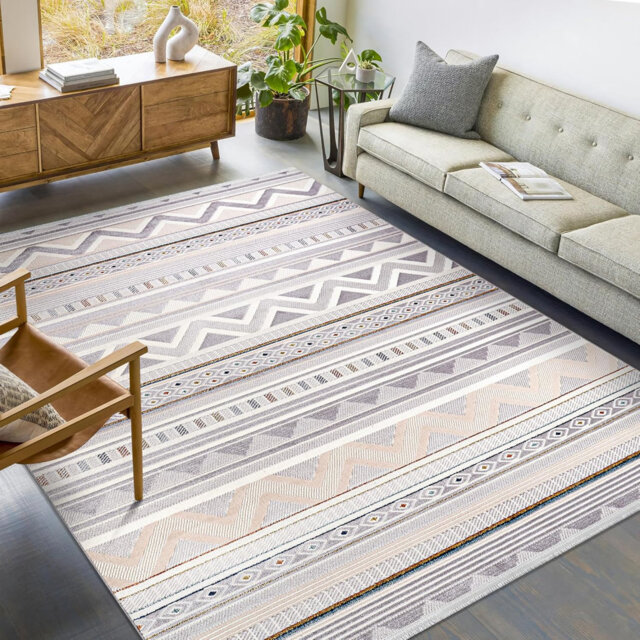 Indoor Area Rugs Low Pile Bedroom Rug Non Slip Floor Mat Soft Entryway Carpet Pad for Hallway ZN005