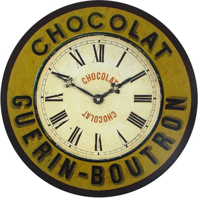 French Chocolate Design Wall Clock - 36cm