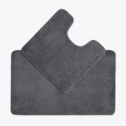 Allviya 2 Piece Bath Mat and Pedestal Mat Non Slip
