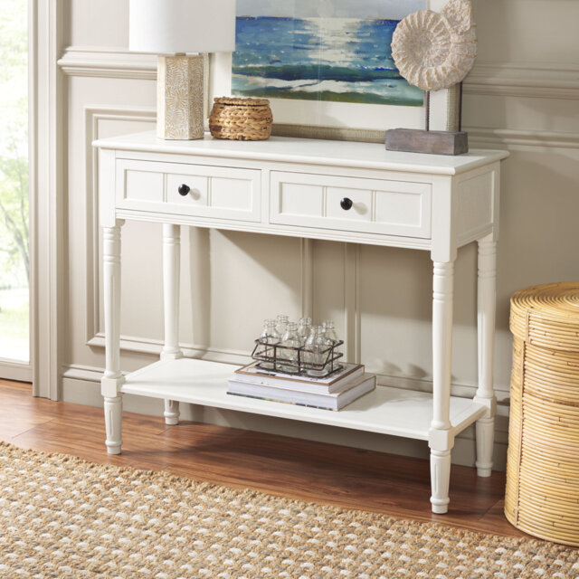 Brookshire 30.48 cm Solid Wood Top Console Table