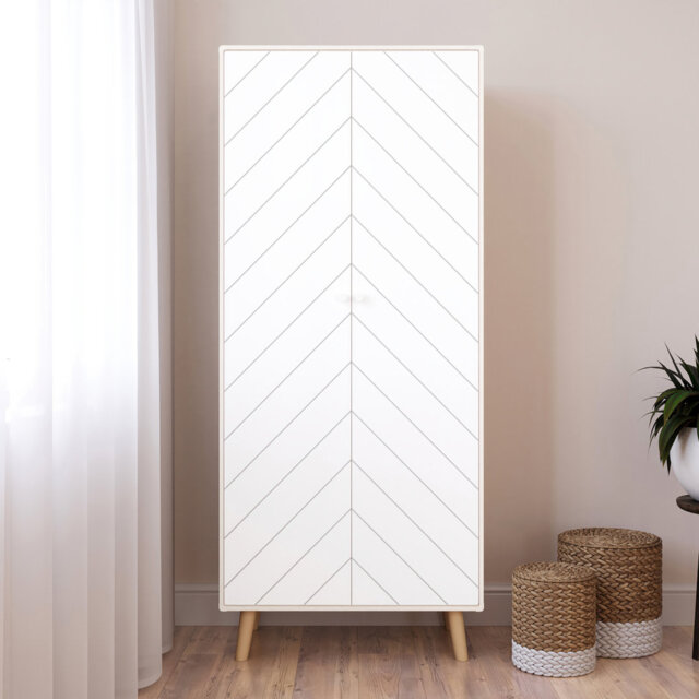 Sabine 2 Door Manufactured Wood Wardrobe