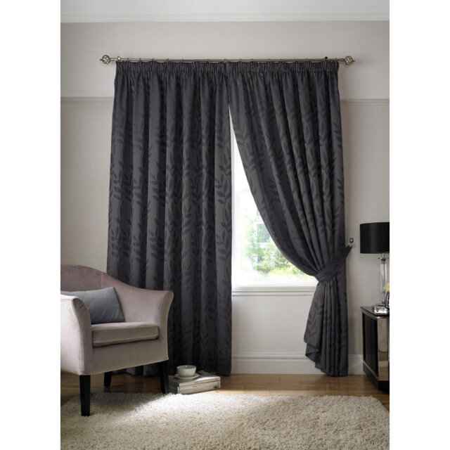 Sadler Pencil Pleat Room Darkening Curtains