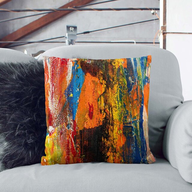 Abstract Art Painting Vol.10 by S.Johnson Cushion with Filling