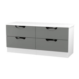 Bhodhini 4 Drawer Bed Box in Gloss & Bardolino oak (Ready Assembled)