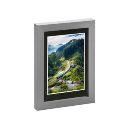 "Photo Frame with 4"" x 6"" Mount - 5"" x 7"" - Black/Ivory"