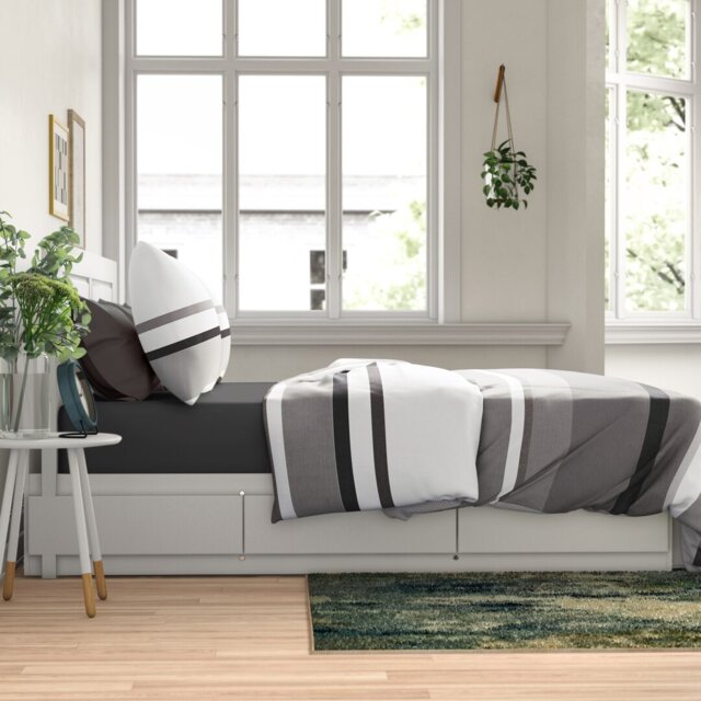 Printed Polycotton Duvet Cover Set with Pillowcases Delivering Lightweight Comfort