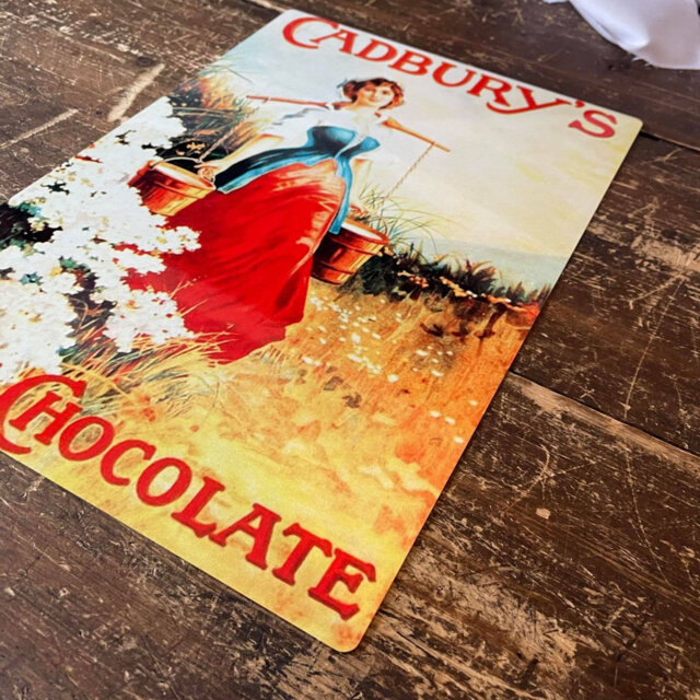 Cadbury's Milk Chocolate Milk Maid Metal Wall DÃ©cor