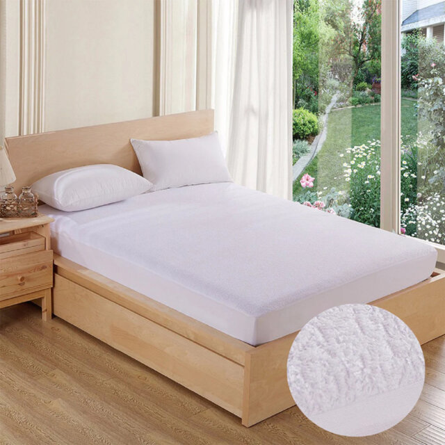 Edinboro Waterproof Terry Fitted Mattress Protector