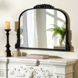 Retro Victorian Arched Overmantle wall Mirror 66x89CM