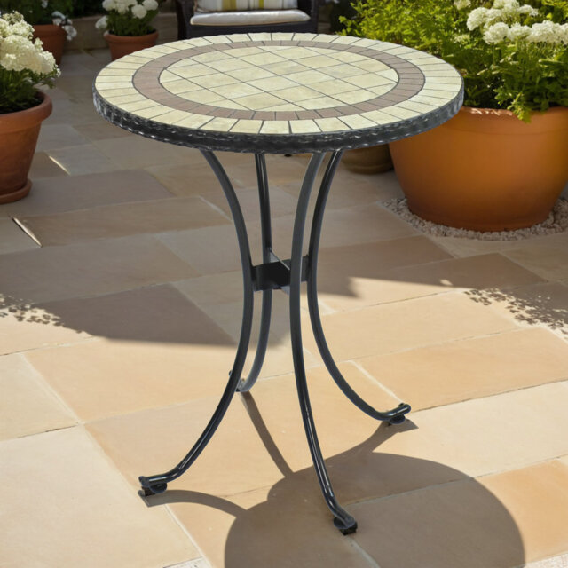 Henley Garden Ceramic Mosaic Bistro Table
