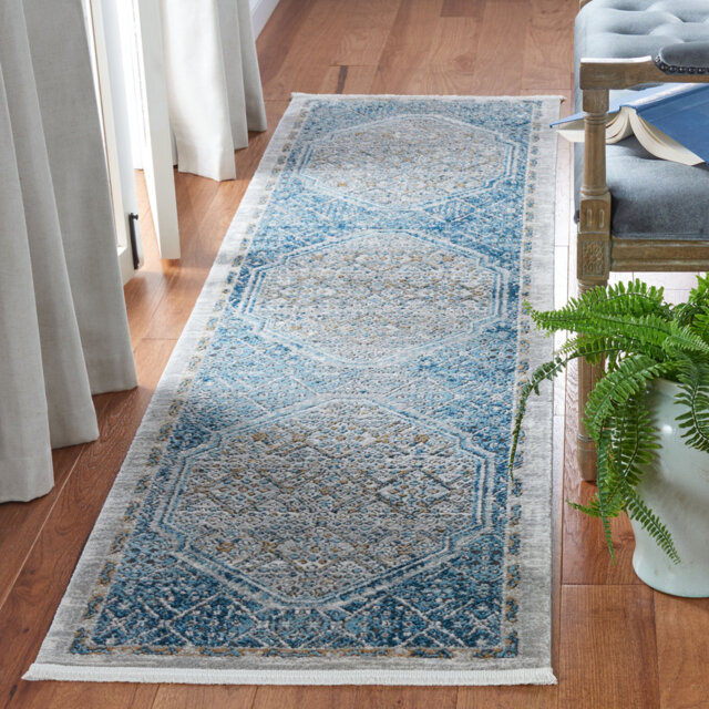 Matherne Hooked Blue Rug