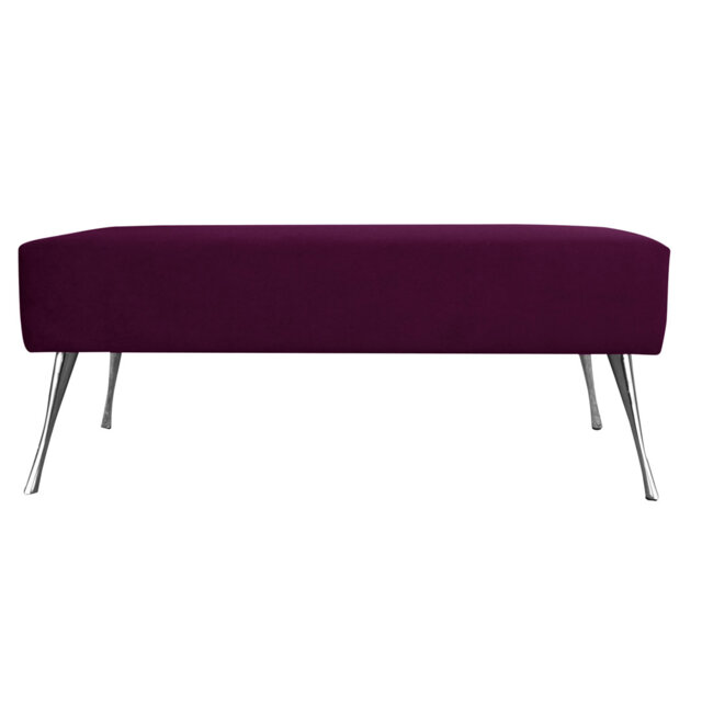 Berry Polyester Upholstered Bench