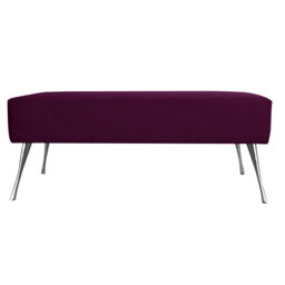 Berry Polyester Upholstered Bench
