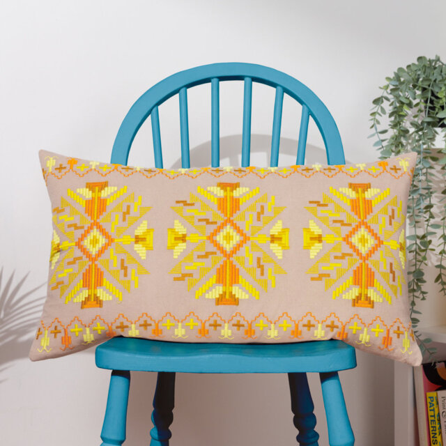 Kalina Geometric Rectangular Cushion