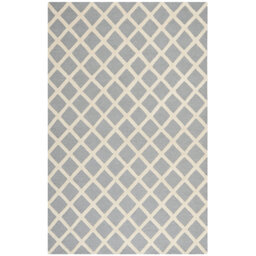 Griffin Handmade Tufted Silver/Ivory Rug