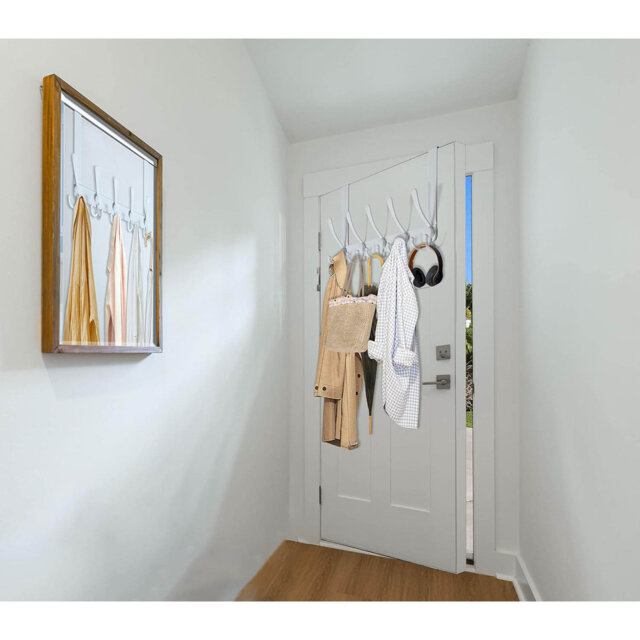 Metal Over-the-Door 5 - Hook Coat Rack