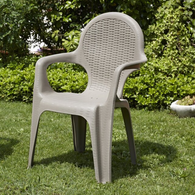 Seren Stackable Outdoor Patio Dining Armchair