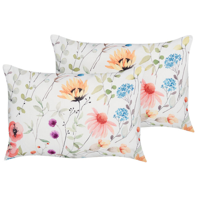 MONESI Floral Rectangular Lumbar Cushion