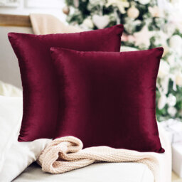 Luxurious Velvet Cushion Covers for Sofa Or Bed (Set Of 2)