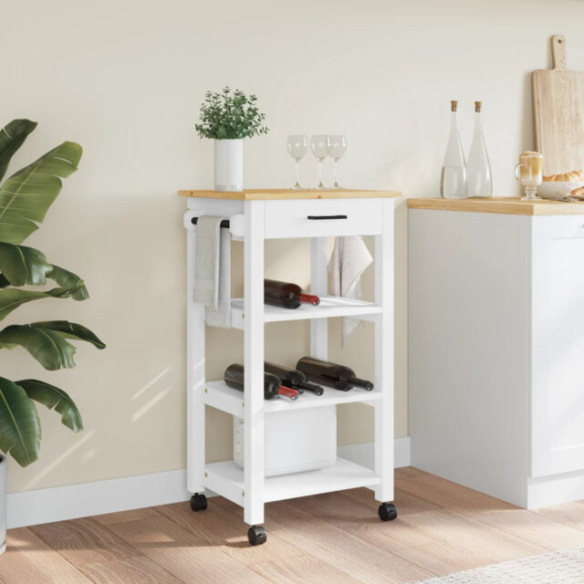 Solid Wood Bar Cart