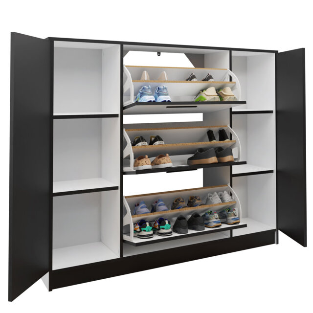 Bertolino 3 Pair Shoe Storage Cabinet