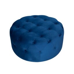 Wendell 94cm Wide Tufted Round Solid Colour Cocktail Ottoman