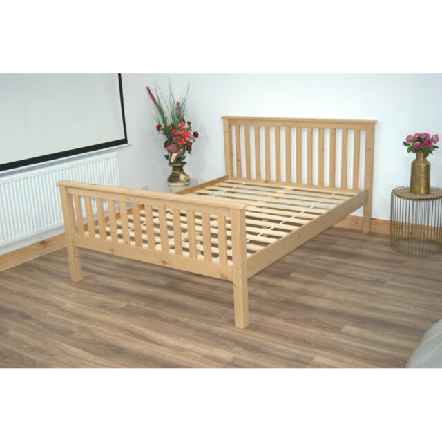 Hampshire UV Waxed Pine Wooden Bed