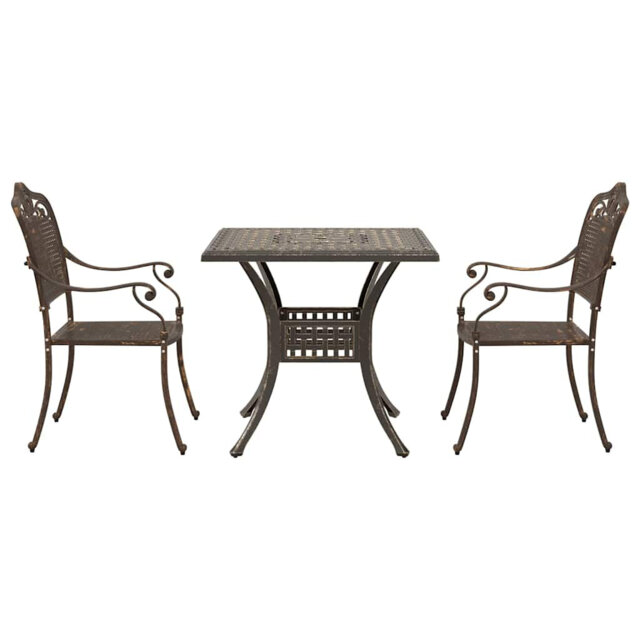Garden Table Set Cast Aluminium Outdoor Dining Patio Furniture Terrace