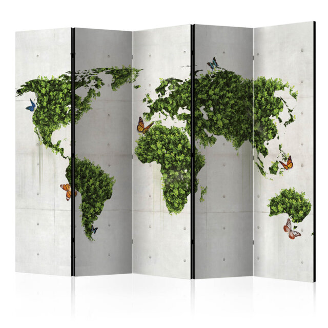 225cm W x 172cm H 5 - Panel Acoustic Room Divider Folding Room Divider