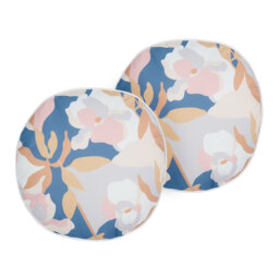 VEREZZI Indoor / Outdoor Floral Circular Throw Cushion With Filling