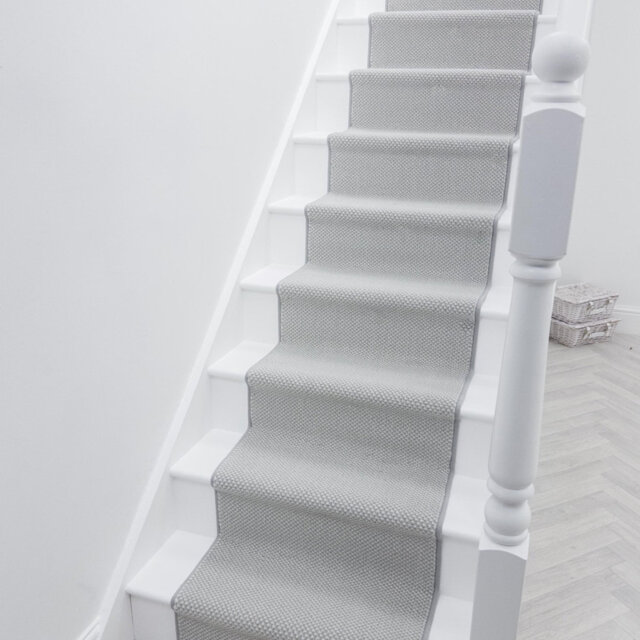 Hazy Grey Stair Runner â Soft & Durable Carpet Runner for Stairs & Staircases, Multiple Lengths