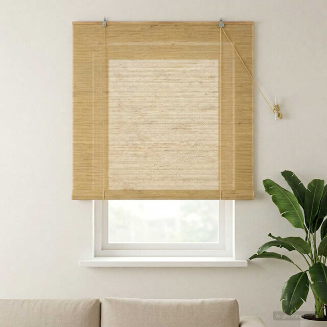 Bamboo Roller Blind