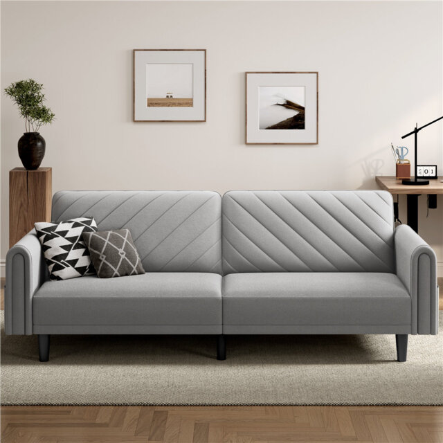 3-Seater Sofa Bed With Adjustable Backrest