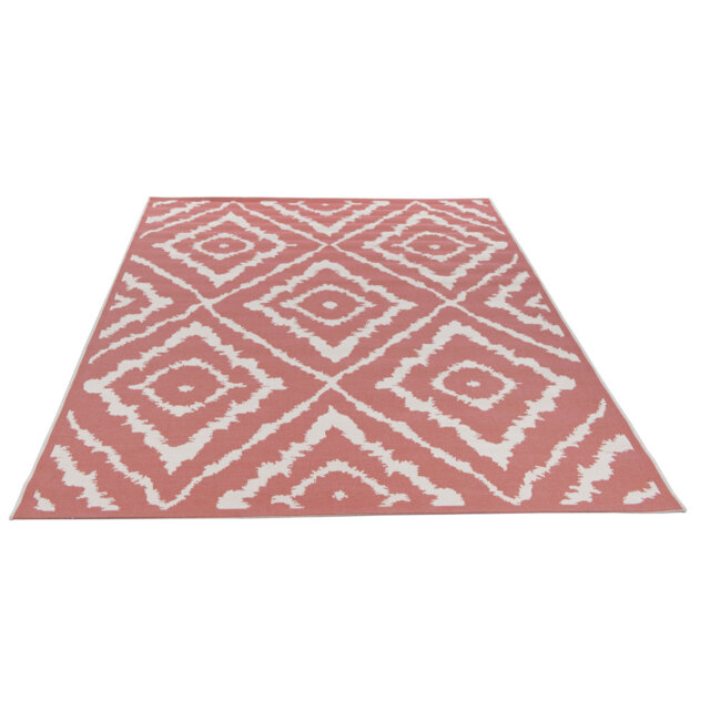 Geometric Hand Woven Indoor / Outdoor Area Rug