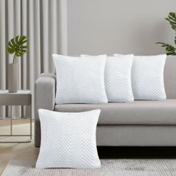 Embossed Velvet Cushion Cover (4 Piece Set)