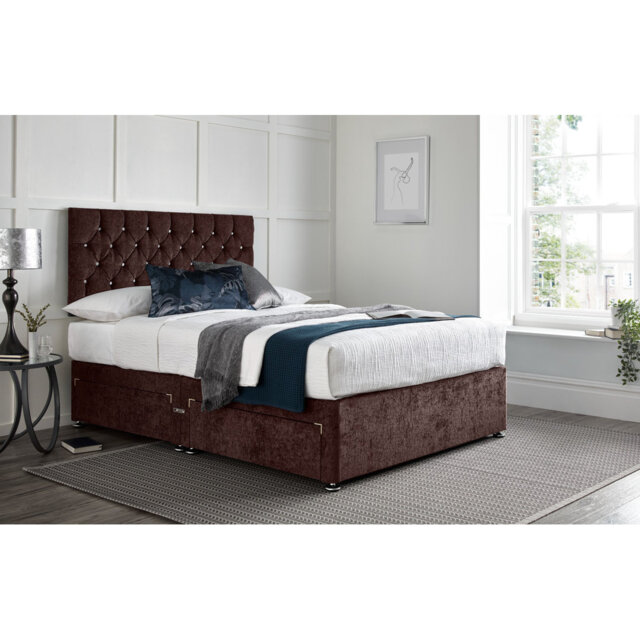 "Divan Bed with 24"" Headboard on Struts"
