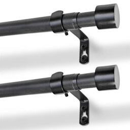 Harbour Housewares Extendable Metal Curtain Poles Kit
